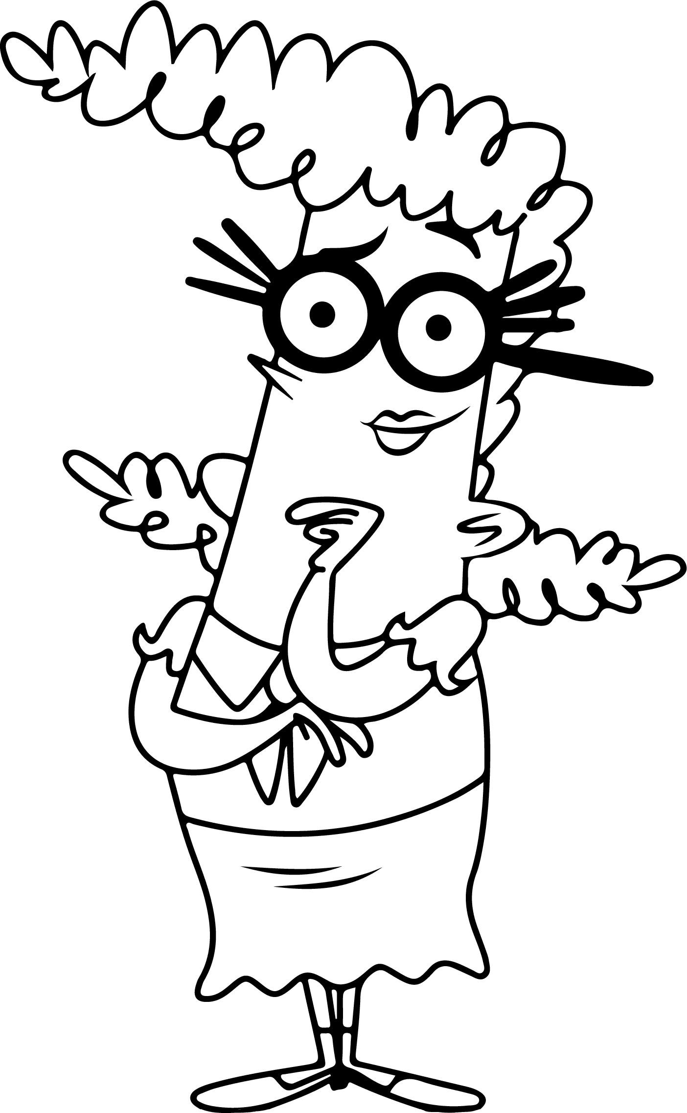 Página para colorear imprimible de Bunsen el Bestia