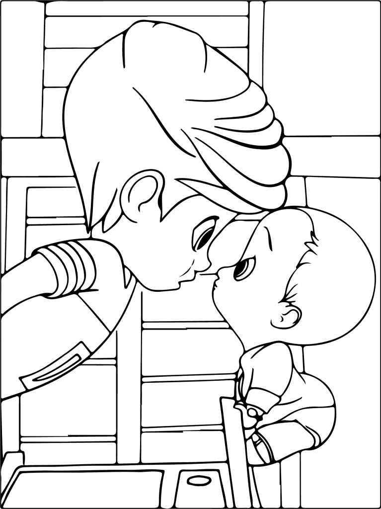 Bebé Jefazo * 15 * Página para Colorear Imprimible