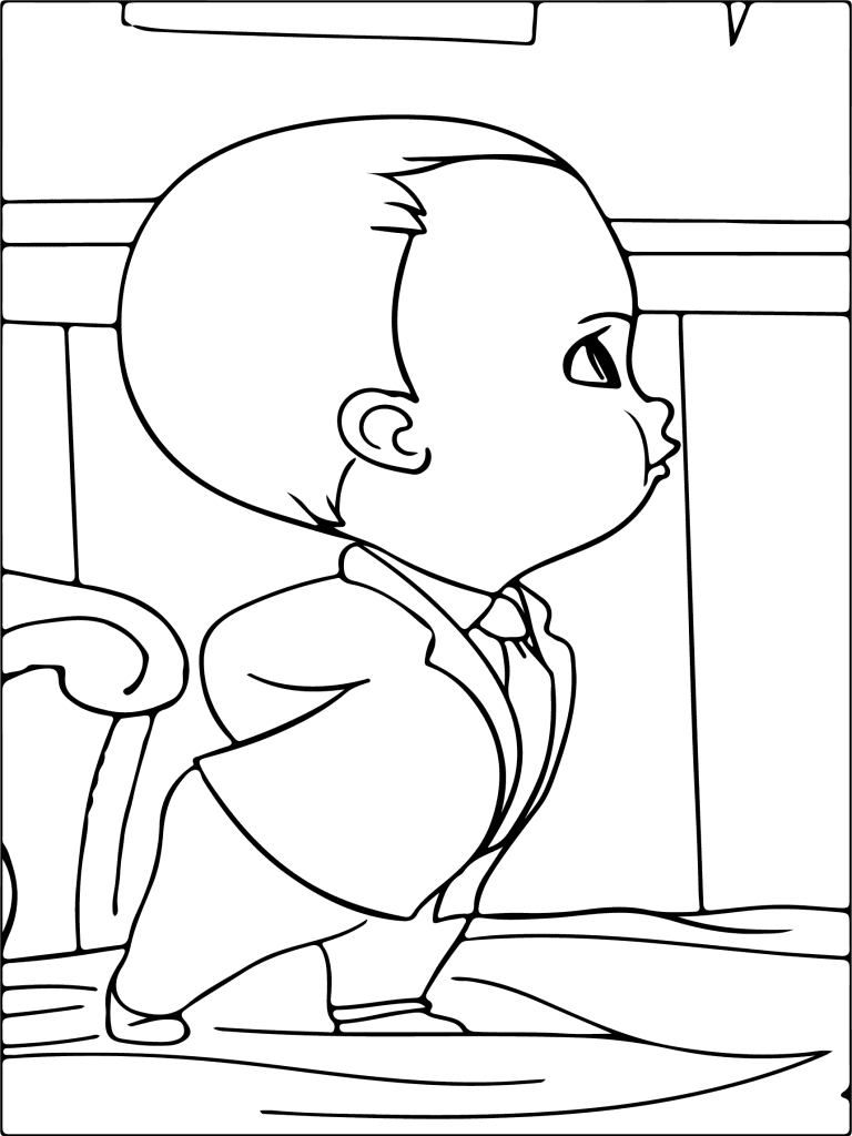 Boss Baby * 17 * Printable Coloring Page