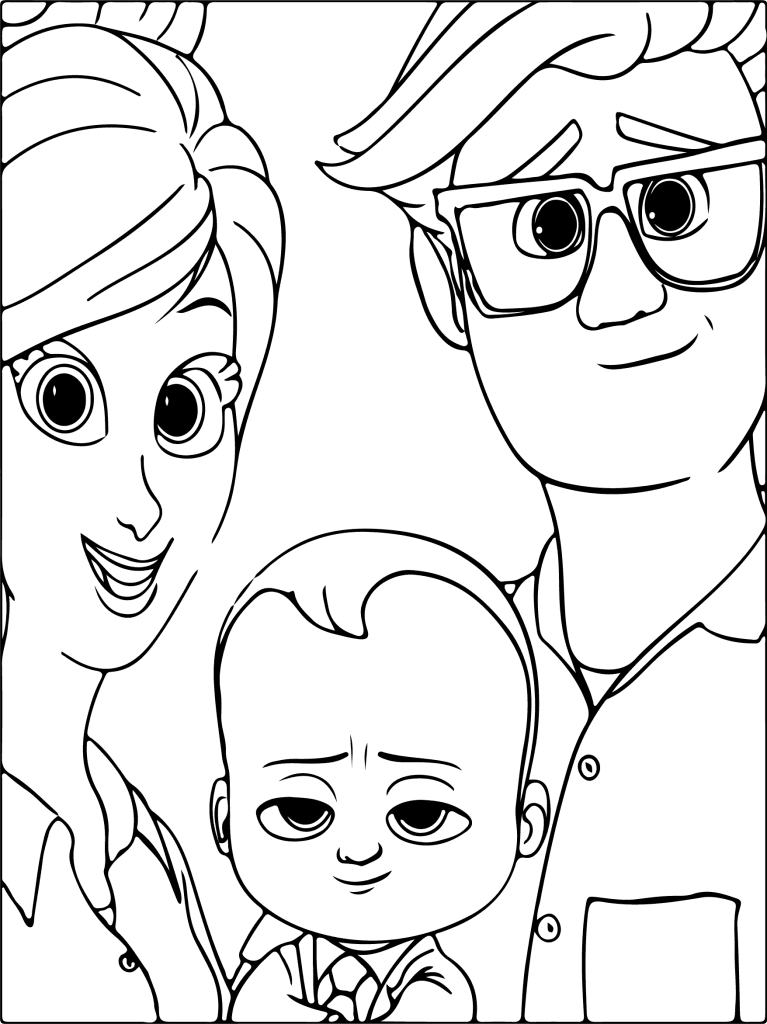 Босс-молокосос * 21 * Раскраска для печати