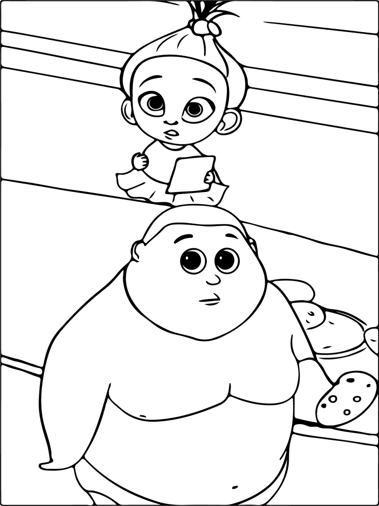 Boss Baby * 27 * Printable Coloring Page