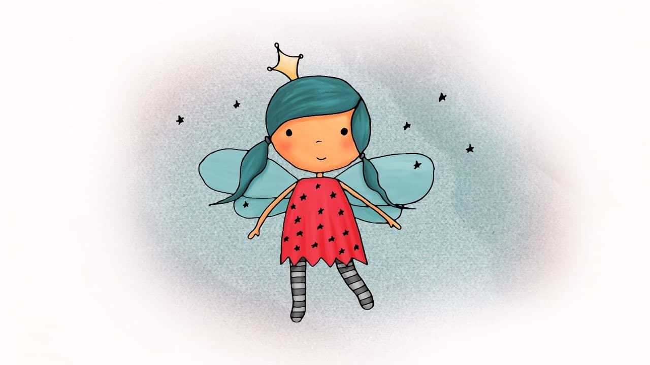 Как се рисува момиче фея и принцеса