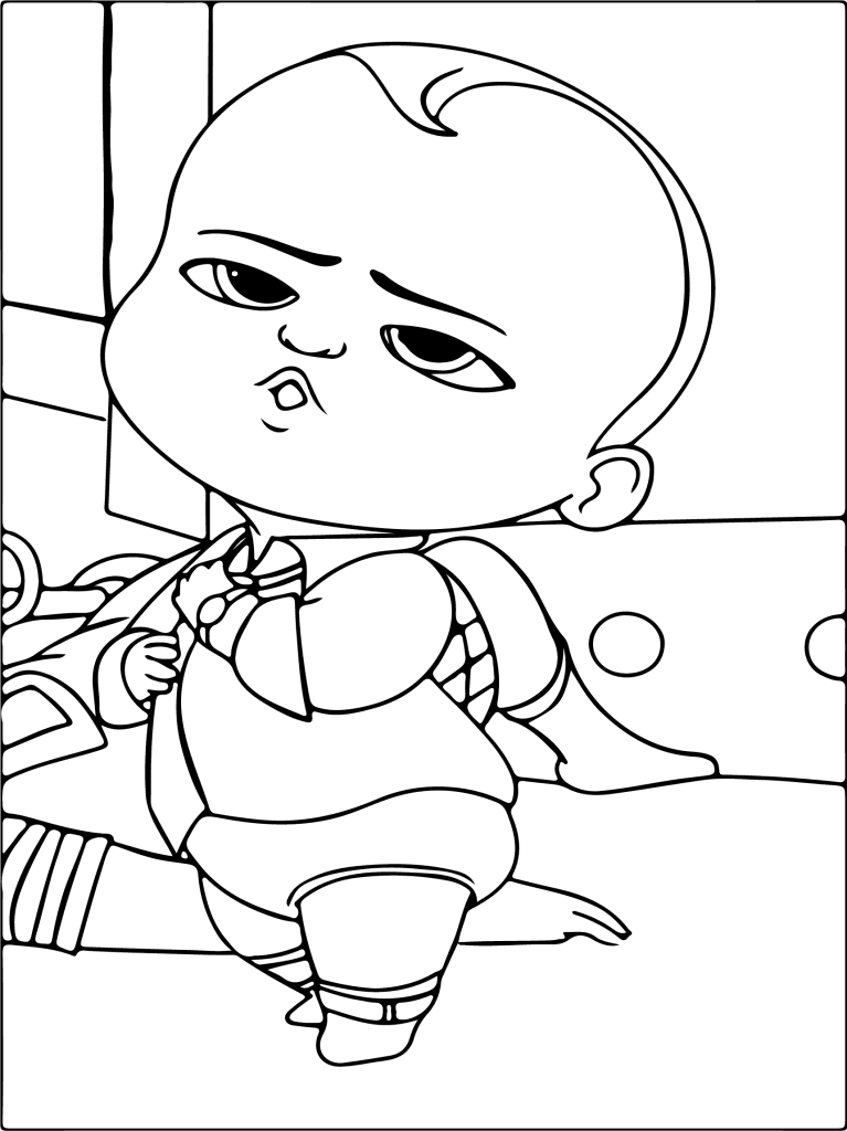 Jefe Bebé * 5 * Página para Colorear Imprimible