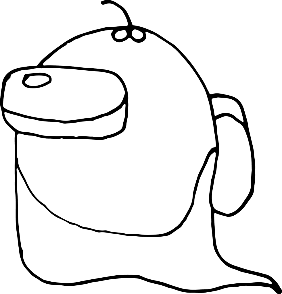 Printable Coloring Page of Among Us Ghost