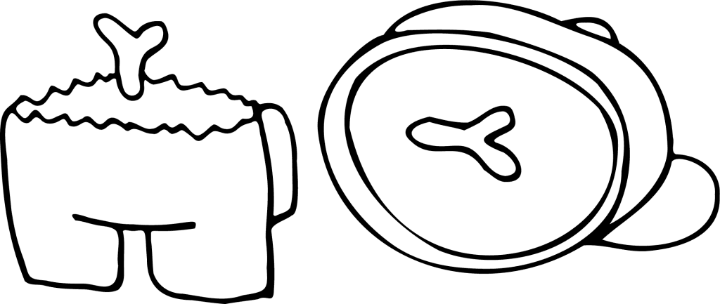 Page de coloriage imprimable de la victime d’Among Us