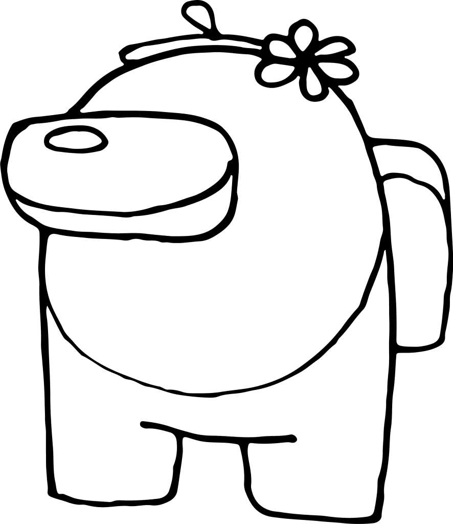 Амонг ас с цвете на главата