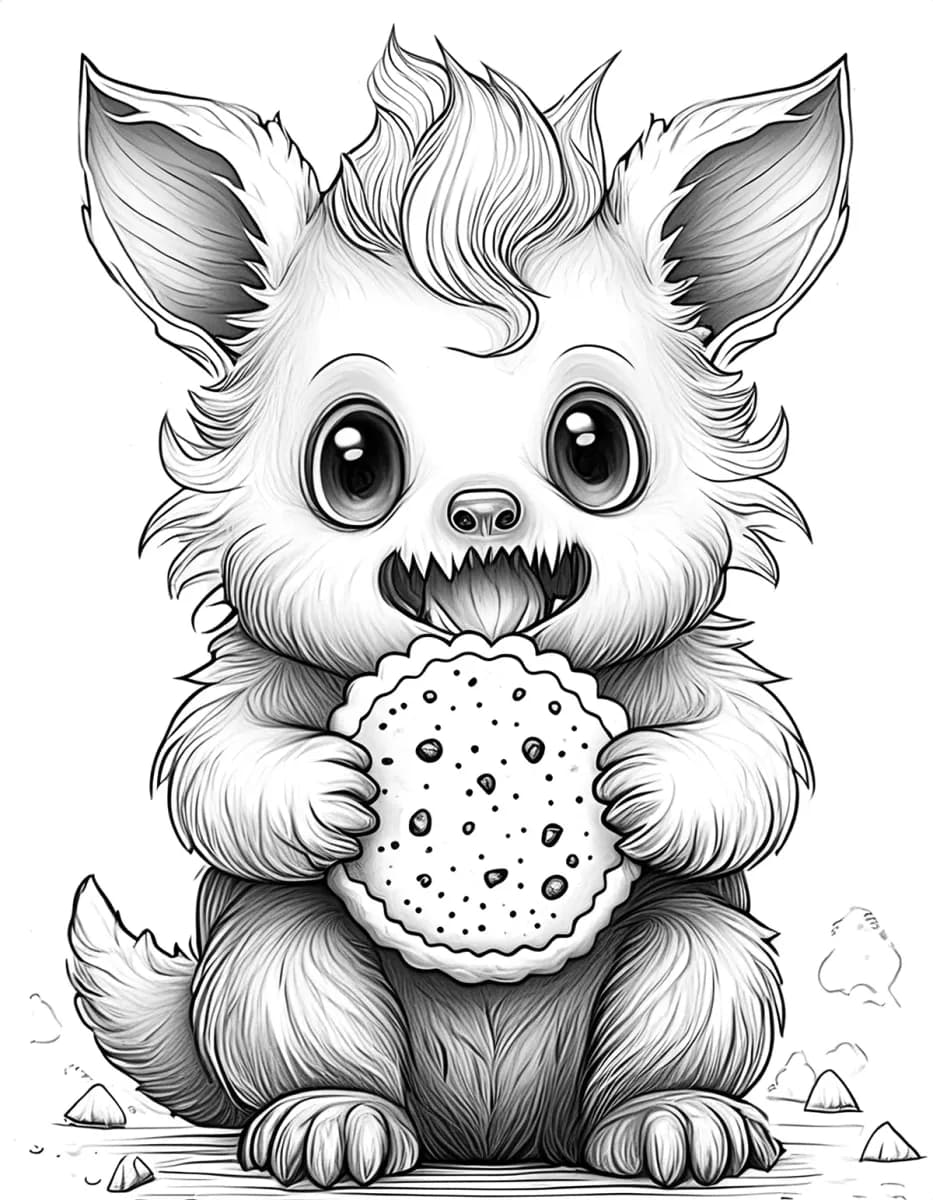 Cookie monster * Coloring drawing