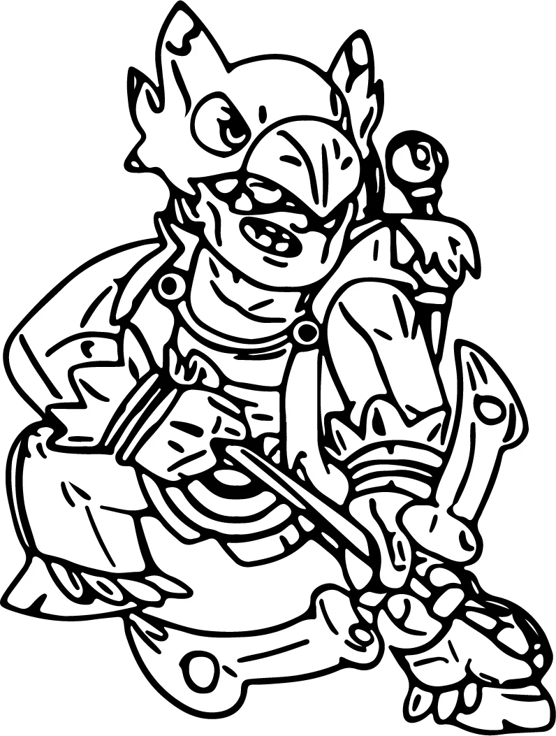 Bo from Brawl Stars * Printable Coloring Page