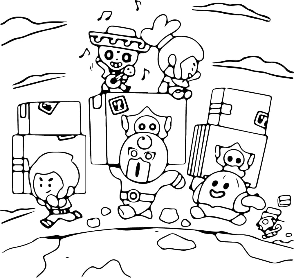 Brawl Stars * Printable Coloring Page Delivery