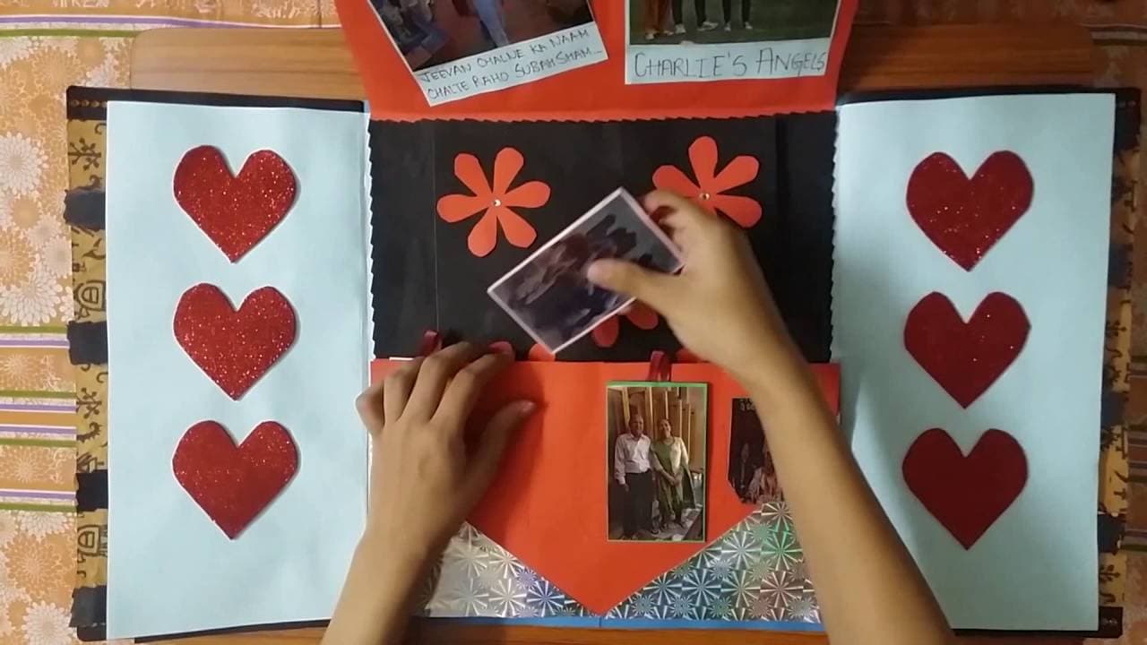 Karte für die beste Freundin * Endlos faltbare Geburtstagskarte