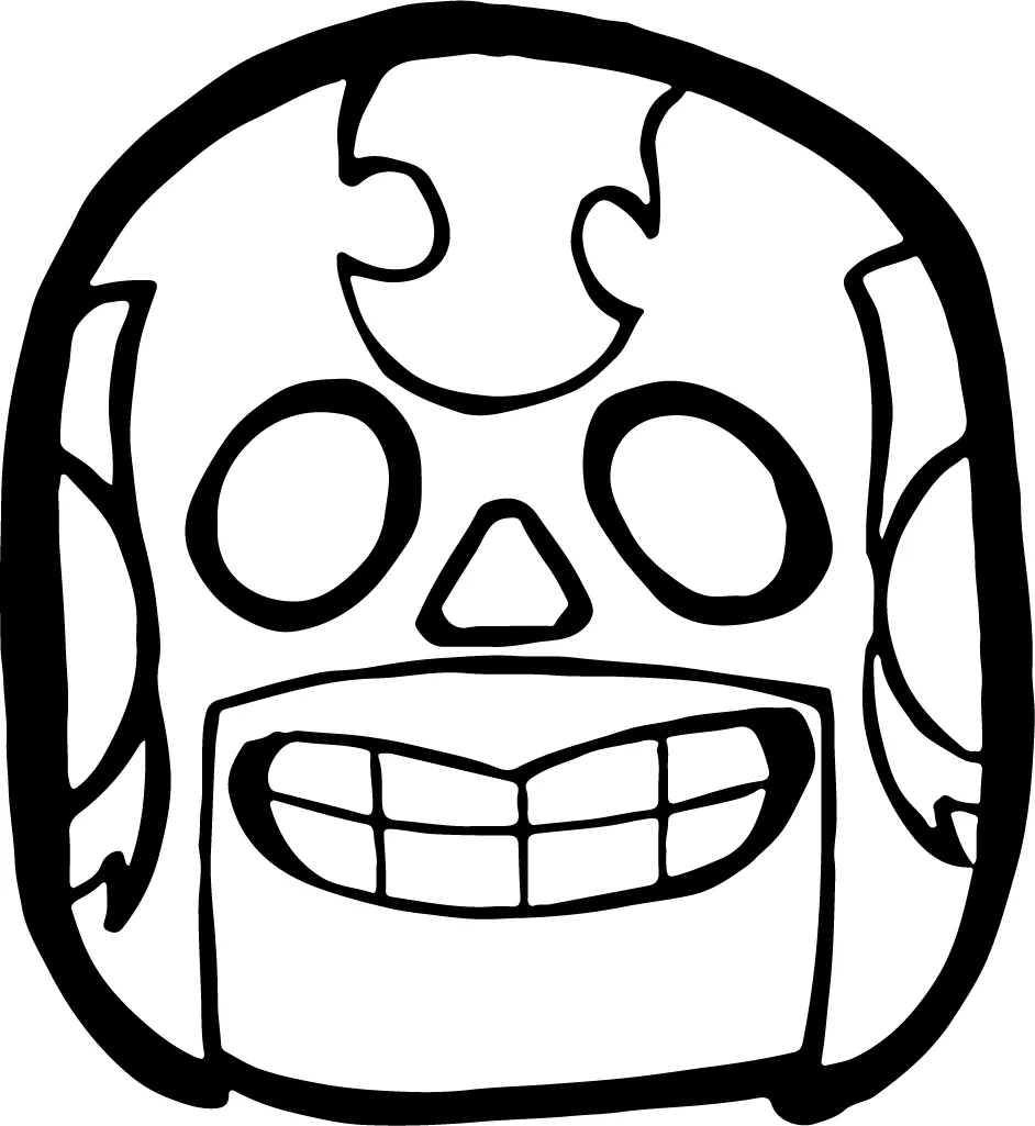 Ел примо от Брол Старс * Картинка за принтиране и оцветяване