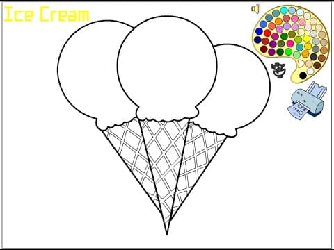 Оцветяване на сладоледи