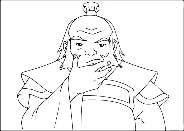 Чичо Иро от Аватар * Картинка за отпечатване