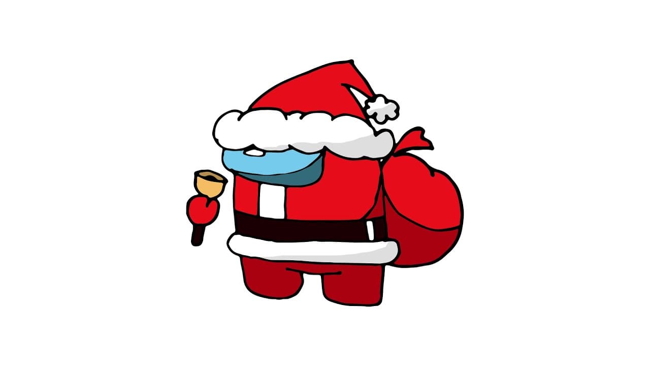 Рисунка на Амонг ас версия на Дядо Коледа