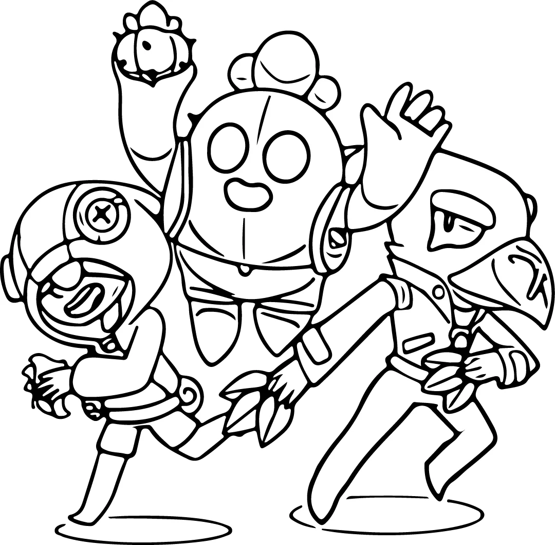 Легендарни Броулери * Картинка за принтиране на Брол Старс