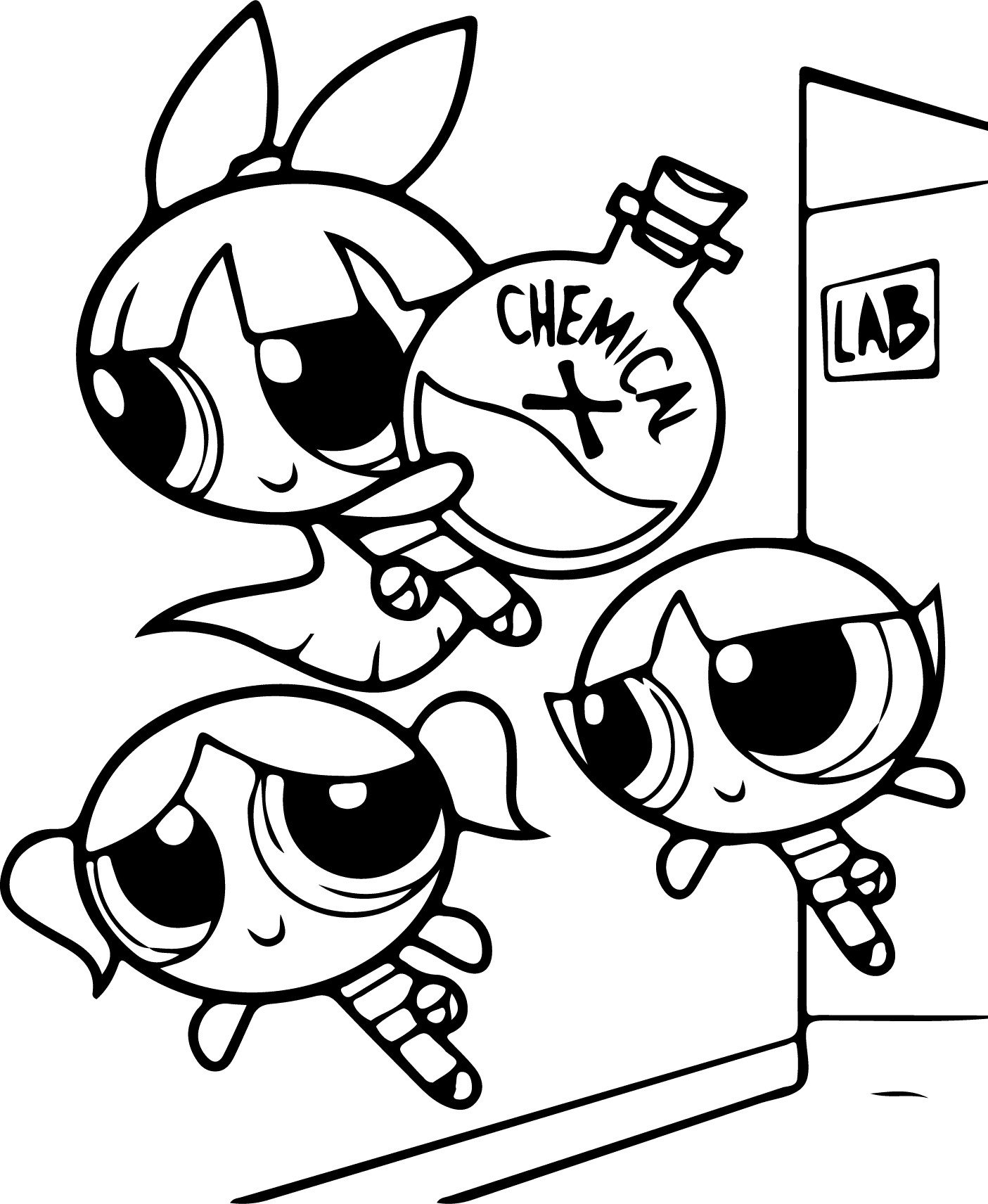 The Powerpuff Girls * Printable Coloring Page