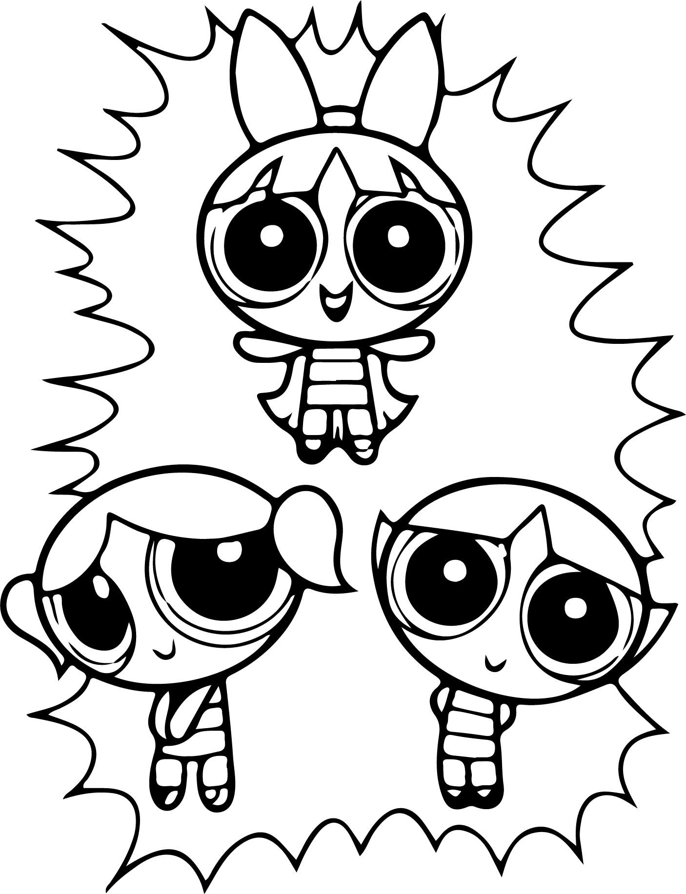 The Powerpuff Girls * Printable Coloring Page