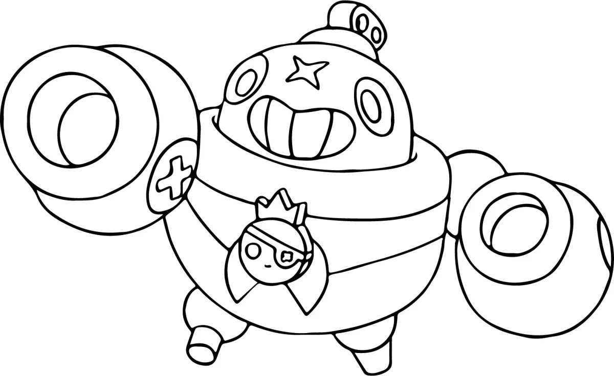 Brawl Stars Tick * Printable Coloring Page