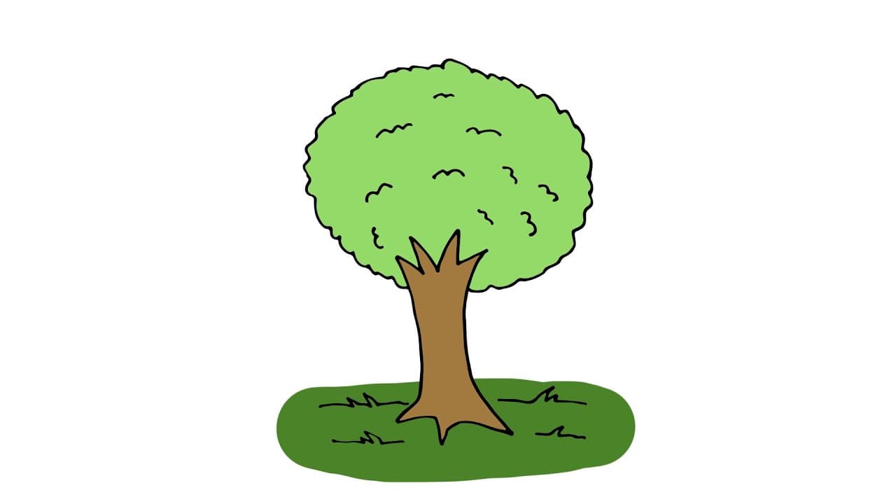 Как се рисува дърво по лесен начин