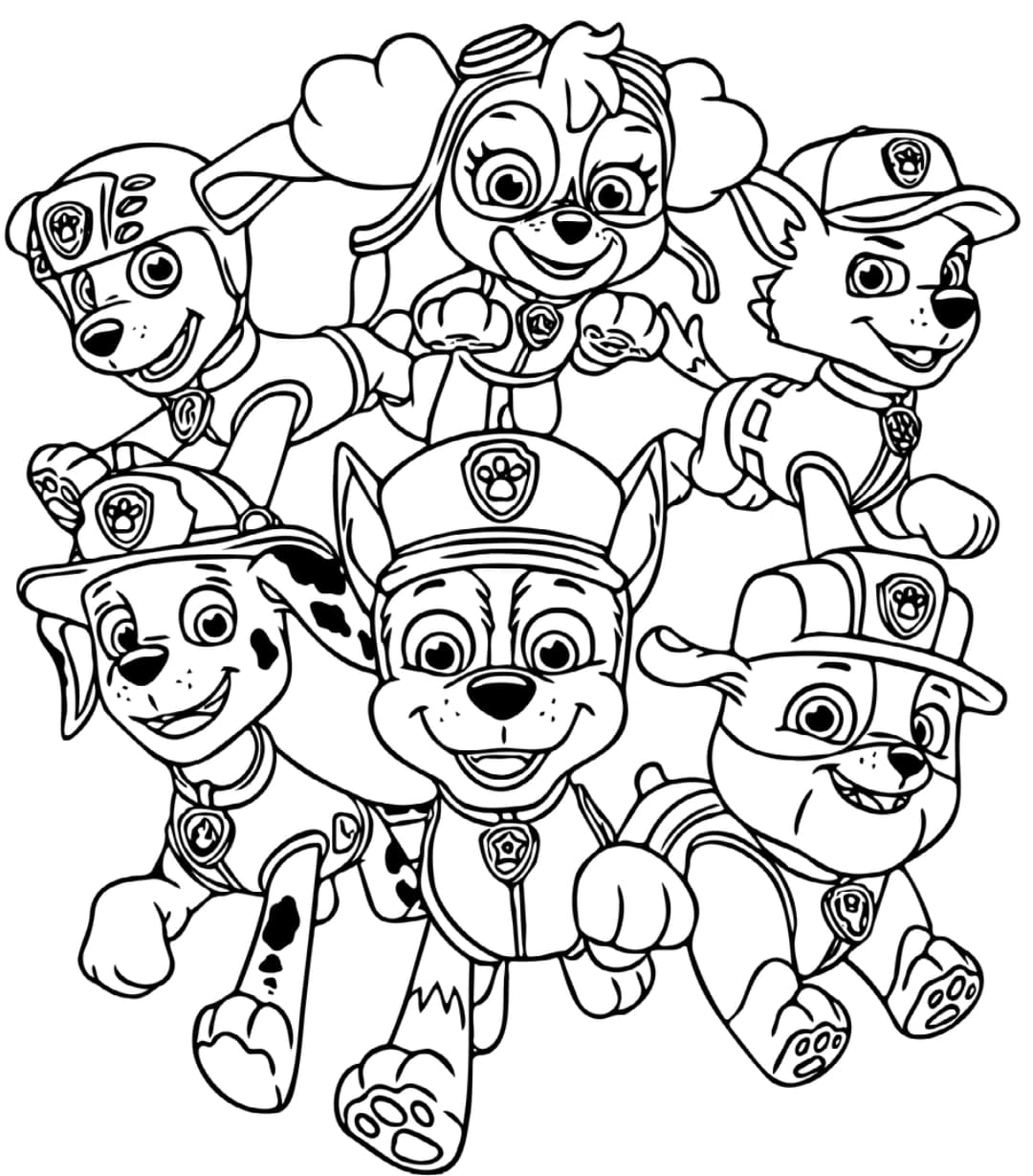 Paw Patrol * Printable Coloring Page