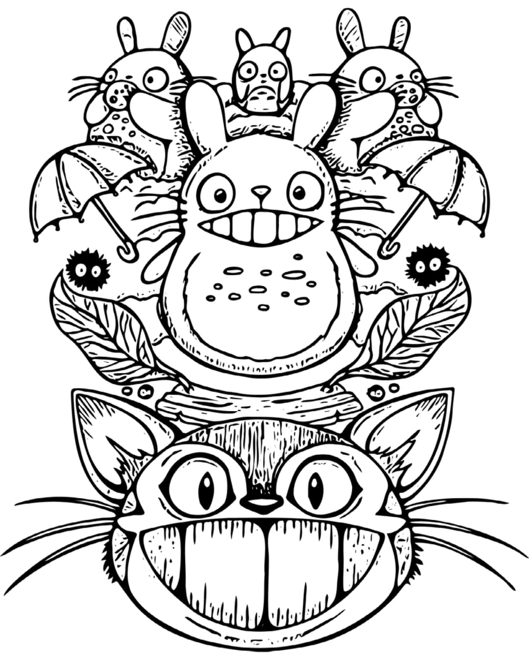 Ausmalbild zum Ausdrucken von Tieren