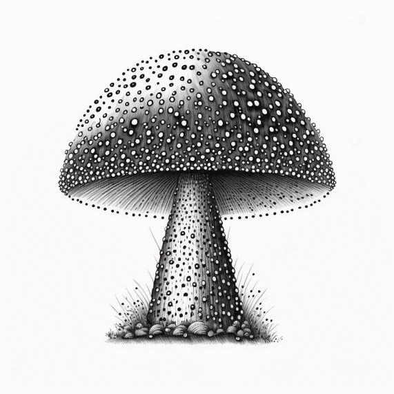 Mushroom drawing