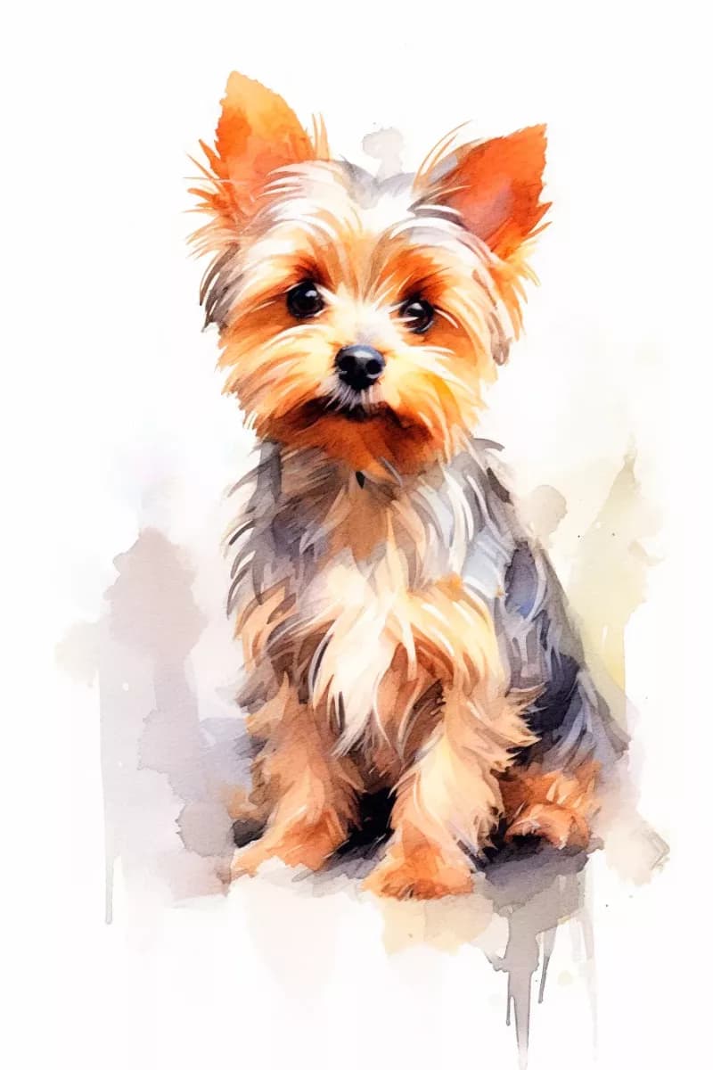 Yorkshire Terrier * Suluboya çizimi