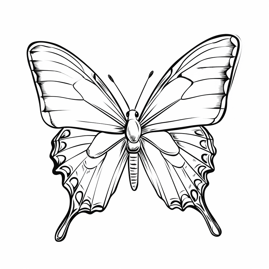 Boyama için kelebek