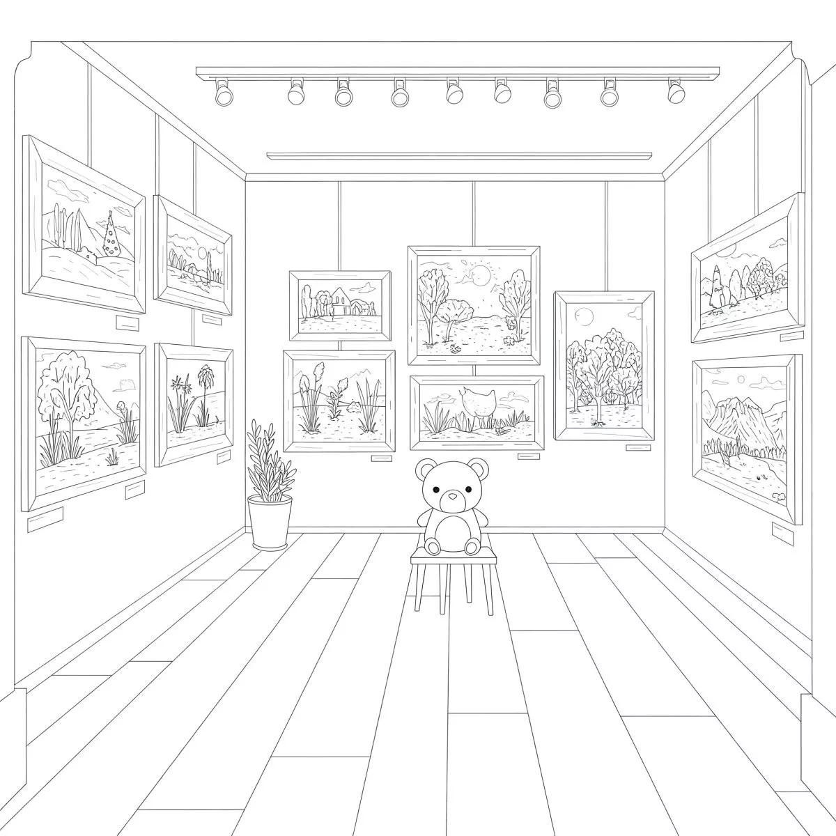 Илюстрация за принтиране и оцветяване