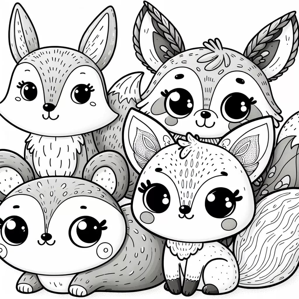 Животни за оцветяване в рисунка