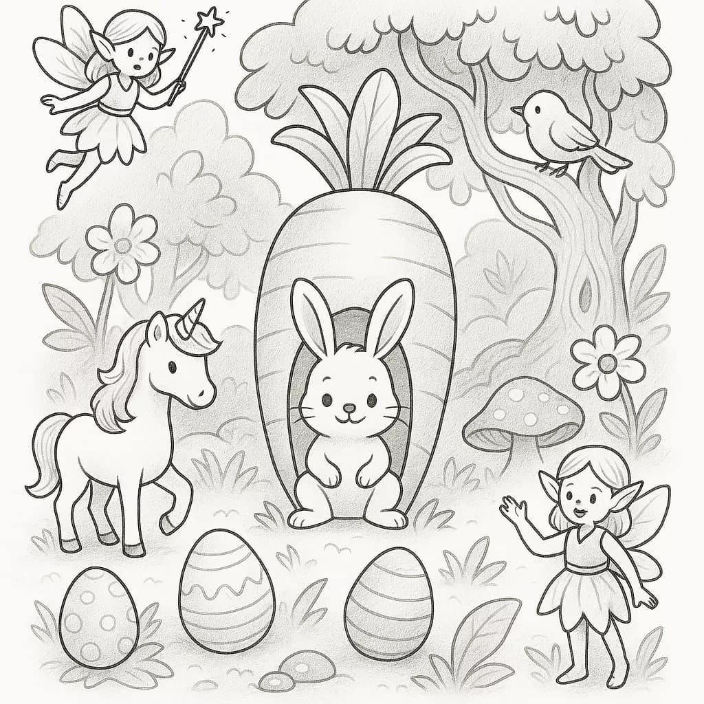 Великденско зайче в приказна страна