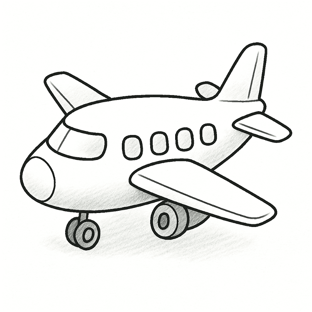 Рисунок маленького самолёта